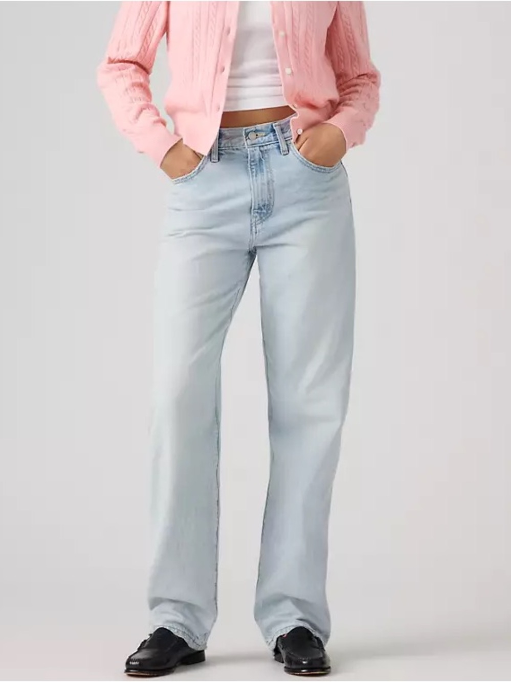 Levi's Light Blue EASY Dad Straight Leg Jeans